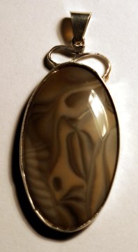 Polish Flint Pendant